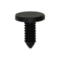 5/32"x3/8" Black Nylon Single Head Weatherstrip Christmas Tree Retainer, 13/32" Head