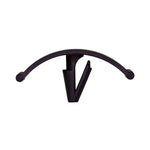 3/32"x5/8" Black Nylon Single Head Insulation Christmas Tree Retainer, 1-1/2" Head