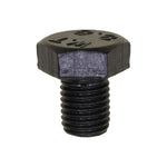 M8-1.0x10mm Hex Head Metric DIN 961 Class 8.8 Screw, Black