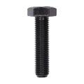 M10-1.0x40mm Hex Head Metric DIN 961 Class 8.8 Screw, Black, Fine