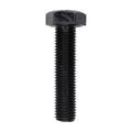 M12-1.5x50mm Hex Head Metric DIN 961 Class 8.8 Screw, Black