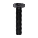 M12-1.5x50mm Hex Head Metric DIN 961 Class 8.8 Screw, Black