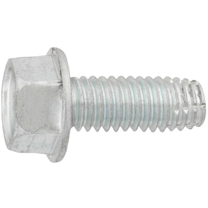 3/8"-16x1" Hex Head Washer Indented Type F Screw, Zinc Chromate