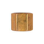 Brass Fitting Compression Nut, 1/4" Fits Tubing Od