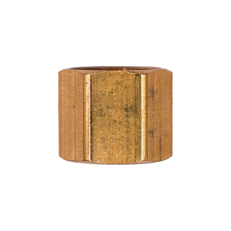 Brass Fitting Compression Nut, 1/4" Fits Tubing Od