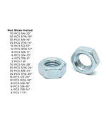 Grade A Hex Jam Nut Coarse & Fine Zinc Clear - 457 pcs
