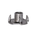 1/4"-20 Tee Nuts 4 Prong Slimline, Plain
