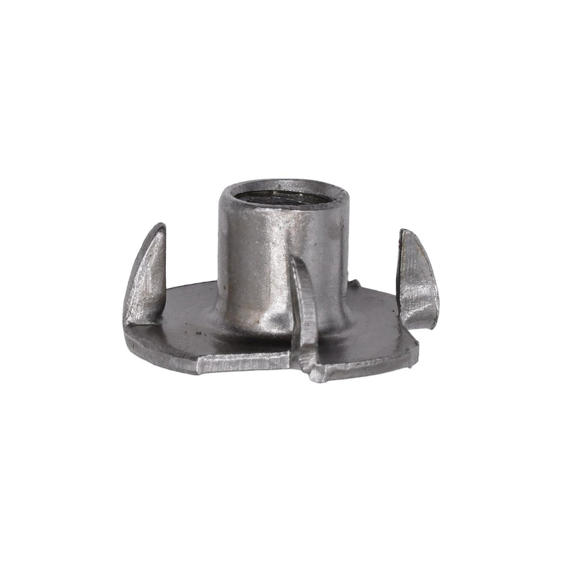 1/4"-20 Tee Nuts 4 Prong Slimline, Plain