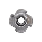 1/4"-20 Tee Nuts 4 Prong Slimline, Plain