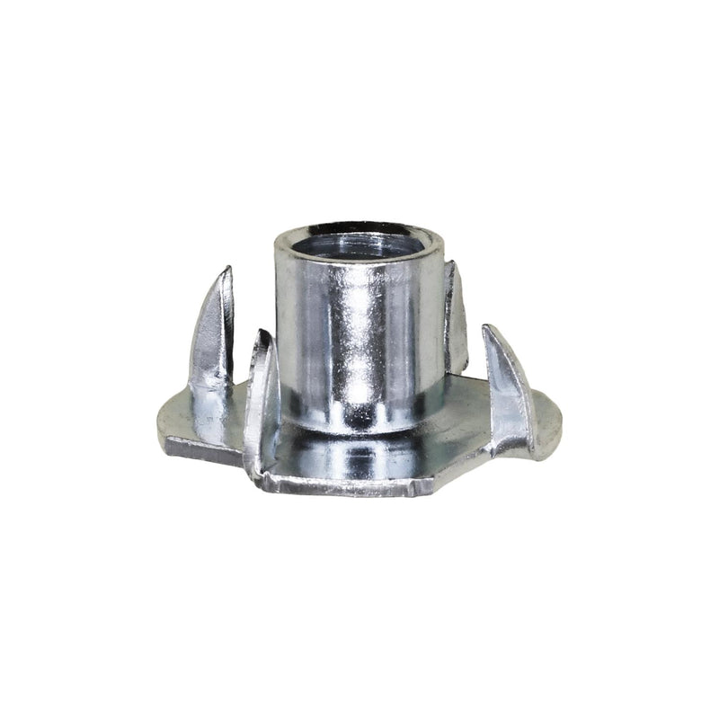 5/16"-18 Tee Nuts 4 Prong Slimline, Plain