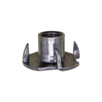 3/8"-16 Tee Nuts 4 Prong Slimline, Plain