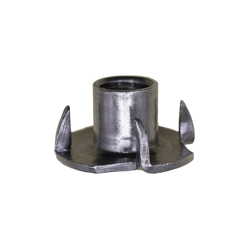 3/8"-16 Tee Nuts 4 Prong Slimline, Plain