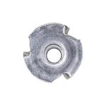 #6-32 Tee Nuts 3 Prong Round Base, Plain