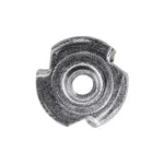 #10-32 Tee Nuts 3 Prong Round Base, Plain