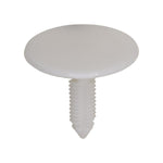 5/16"x1-1/16" White Nylon Single Head Door Panel Christmas Tree Retainer Amc, 1-7/32" Head