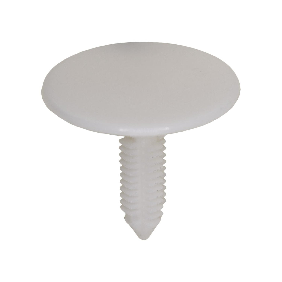 5/16"x1-1/16" White Nylon Single Head Door Panel Christmas Tree Retainer Amc, 1-7/32" Head
