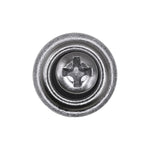 #8x1-1/4" Phillips Oval Head SEMS Phl Countersunk Washer Tek, Type 2 Self-Drilling Tek, Chrome