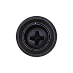 #8x5/8" Phillips Oval Head SEMS Countersunk Washer Tek, Type 2 Self-Drilling Tek, Black Phosphate