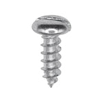 #8x1/2" Slotted Pan Head Tapping Screw, Type A/AB, Zinc Chromate