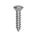 #8x3/4" Slotted Oval Head Tapping Screw, Type A/AB, Zinc Chromate