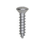 #8x3/4" Slotted Oval Head Tapping Screw, Type A/AB, Zinc Chromate