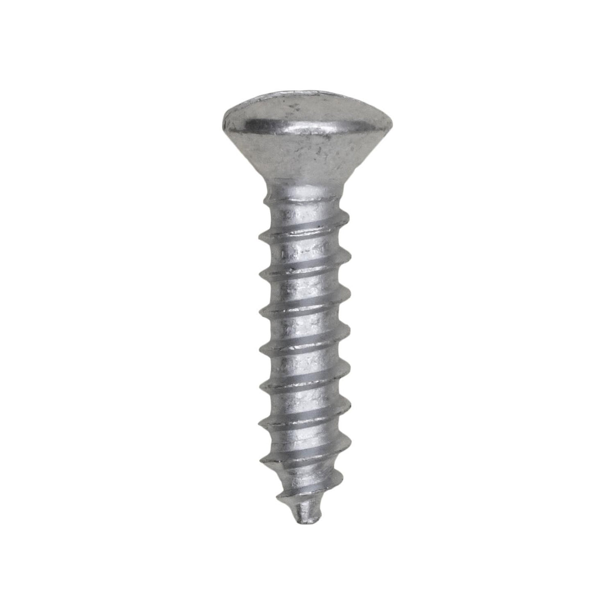 #8x3/4" Slotted Oval Head Tapping Screw, Type A/AB, Zinc Chromate
