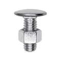 3/8"-16x1" Pan Head Bumper Bolt Stainless Steel Cap with Nut, Zinc