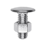 3/8"-16x1" Pan Head Bumper Bolt Stainless Steel Cap with Nut, Zinc