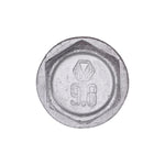 M8-1.25x30mm Hex Head Washer Flange Screw Organic, Type CA, 17mm Washer, Zinc Organic