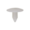 5/16"x11/16" White Nylon Single Head Interior Trim Panel Christmas Tree Retainer, 15/16" Head
