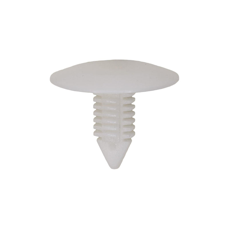 5/16"x11/16" White Nylon Single Head Interior Trim Panel Christmas Tree Retainer, 15/16" Head