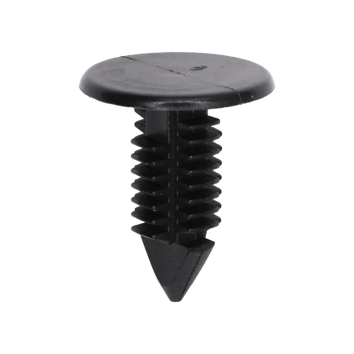 5/16"x11/16" Black Nylon Single Head Roof Liner Christmas Tree Retainer, 5/8" Head