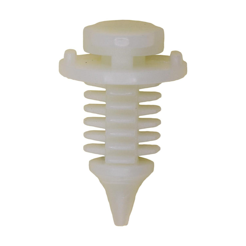 11/32"x11/16" White Nylon Double Head Trim Panel Christmas Tree Retainer, 9/16" Head