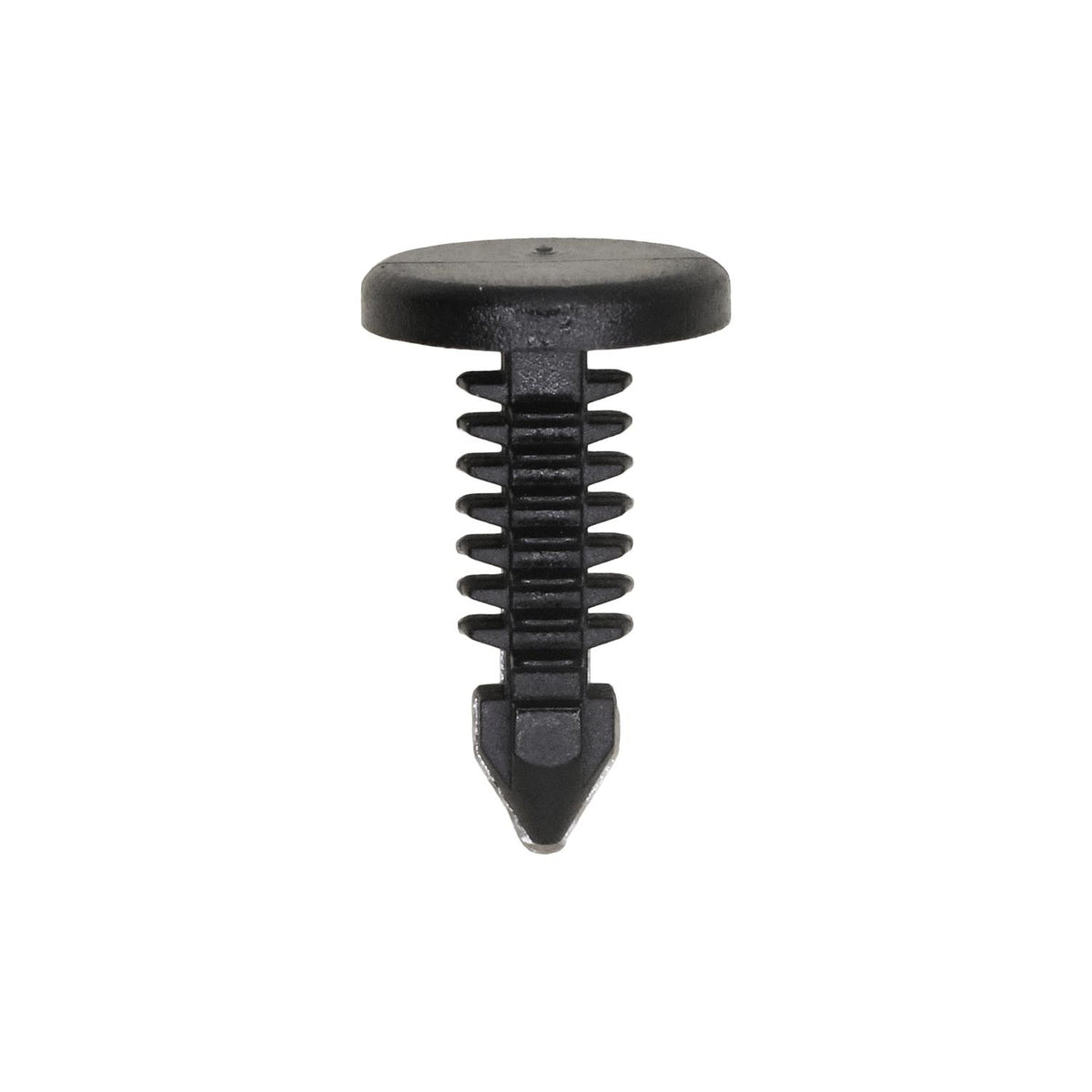 3/16"x5/8" Black Nylon Single Head Dash Panel Fir Tree Christmas Tree Retainer, 7/16" Head
