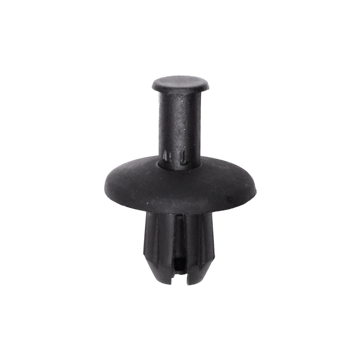 9/32"x7/16" Black Push-Type Grille Retainer with Open End, 11/16" Head