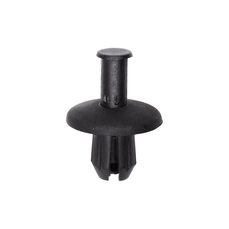 9/32"x7/16" Black Push-Type Grille Retainer with Open End, 11/16" Head