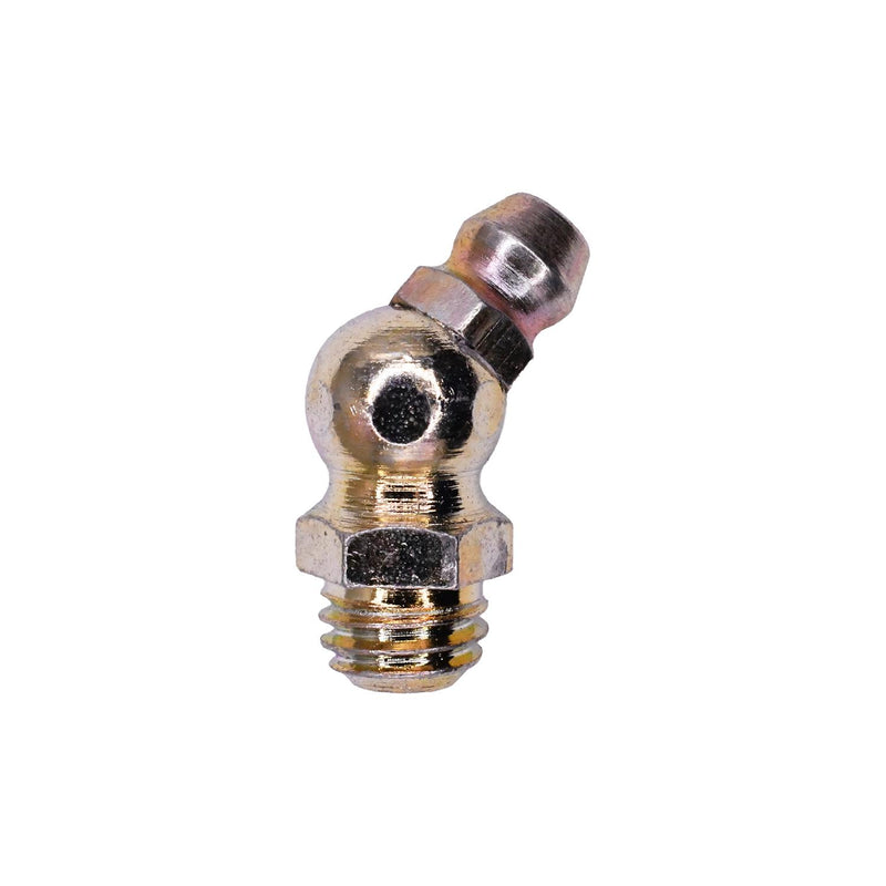 M8-1.25 45 Degrees Grease Fitting DIN 71412, Plated