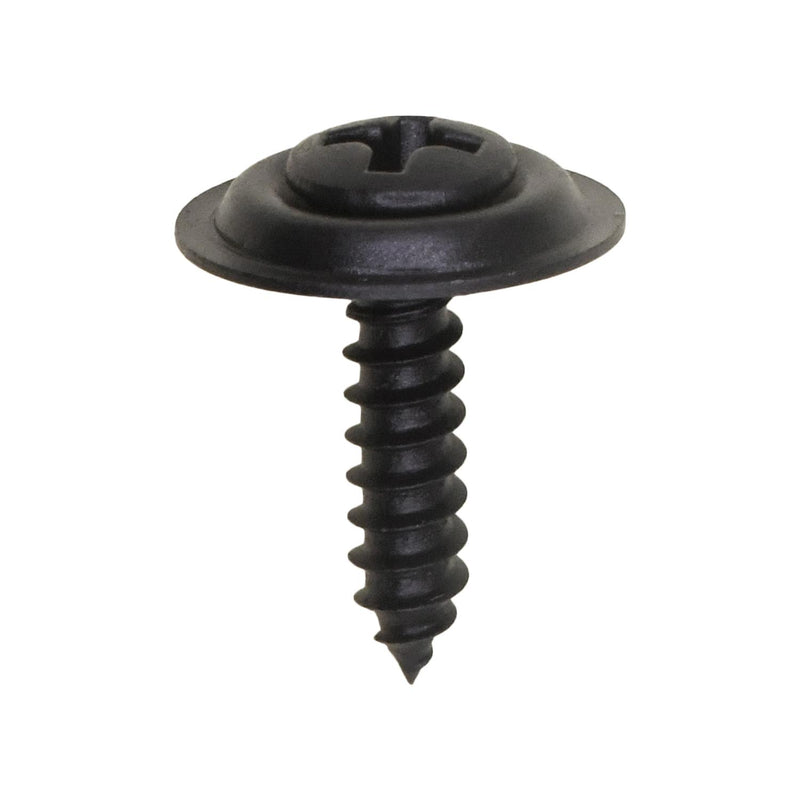 #6x5/8" Phillips Oval Head SEMS Tapping Screw, Type A/AB, Black Phosphate