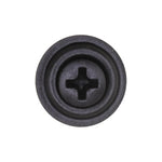 #6x5/8" Phillips Oval Head SEMS Tapping Screw, Type A/AB, Black Phosphate