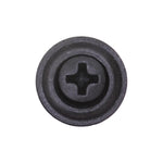 #6x3/4" Phillips Oval Head SEMS Tapping Screw, Type A/AB, Black Phosphate