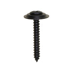 #6x1" Phillips Oval Head SEMS Tapping Screw, Type A/AB, Black Phosphate