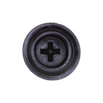 #6x1" Phillips Oval Head SEMS Tapping Screw, Type A/AB, Black Phosphate