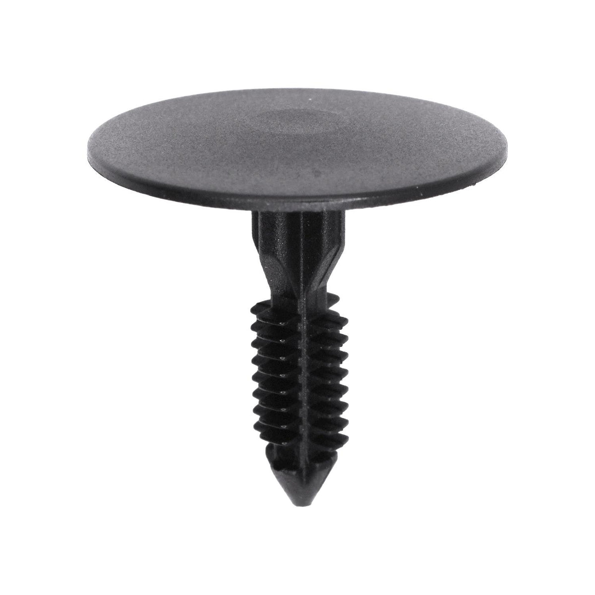 5/16"x1-3/16" Black Nylon Single Head Dashboard Fir Tree Christmas Tree Retainer, 1-1/4" Head