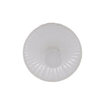 3/16"x9/32" White Push-Type Air Conditioning Vent Retainer with Open End, 7/16" Head