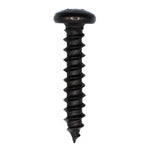 #10x1" Phillips Pan Head Tapping Screw, Type A/AB, Black Oxide
