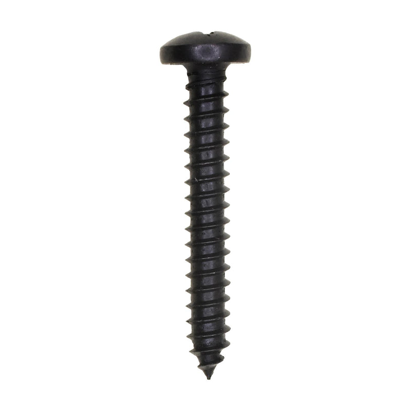 #10x1-1/4" Phillips Pan Head Tapping Screw, Type A/AB, Black Oxide