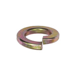 1/2" High Alloy Split Lock Washer, Yellow Zinc Dichromate