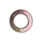 1/2" High Alloy Split Lock Washer, Yellow Zinc Dichromate