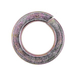7/8" High Alloy Split Lock Washer, Yellow Zinc Dichromate