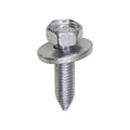 M6.3-1.0x25mm Hex Head SEMS Screw, Type CA, 17mm Washer, Zinc